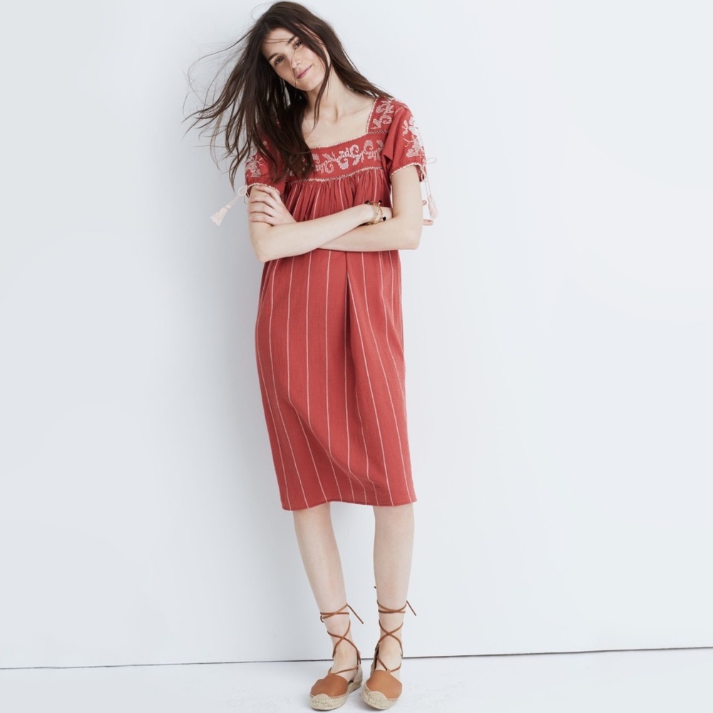 Ulla Johnson Embroidered Tunic Dress